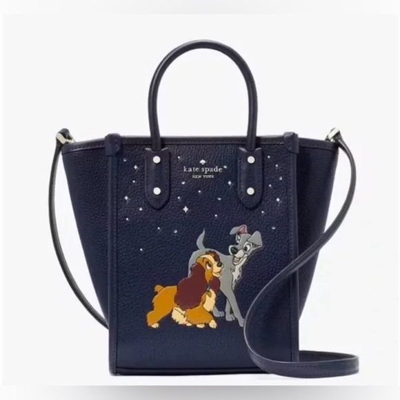 kate spade Handbags - kate spade navy blue Disney Lady and the Tramp Crossbody Tote
